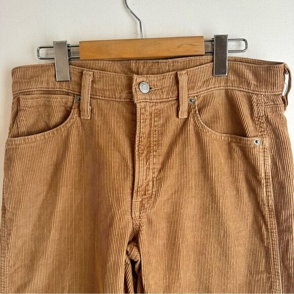 Aritzia Sunday Best Tan Corduroy Straight Leg Pants - Picture 4 of 6